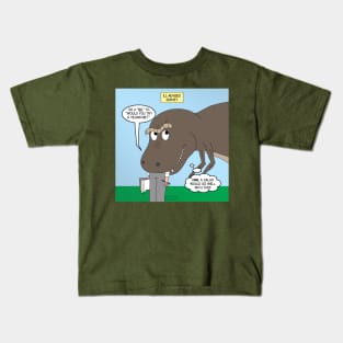 T-Rex and the Vegan Survey Kids T-Shirt